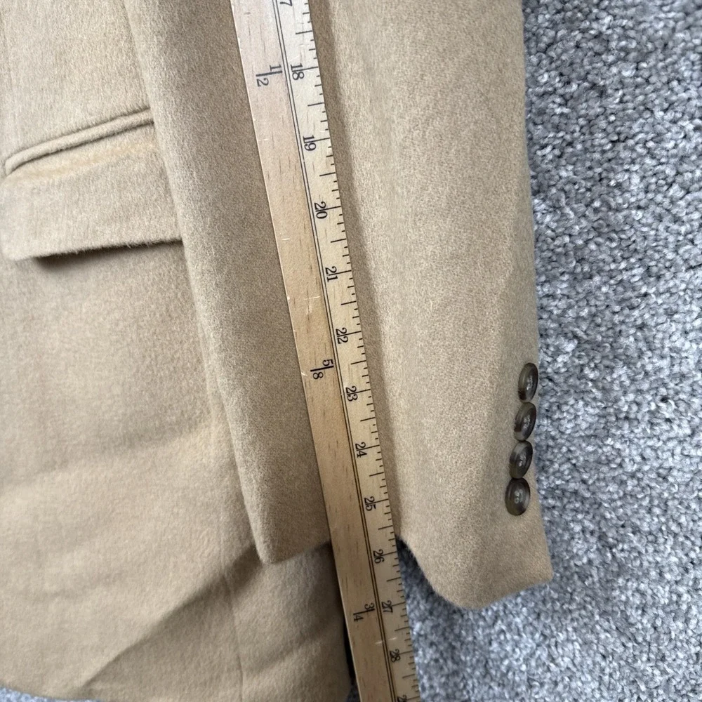 Jos A Bank Blazer Sports Coat Mens Size 43 L Tan 100% Camel Hair Pockets‎ Soft